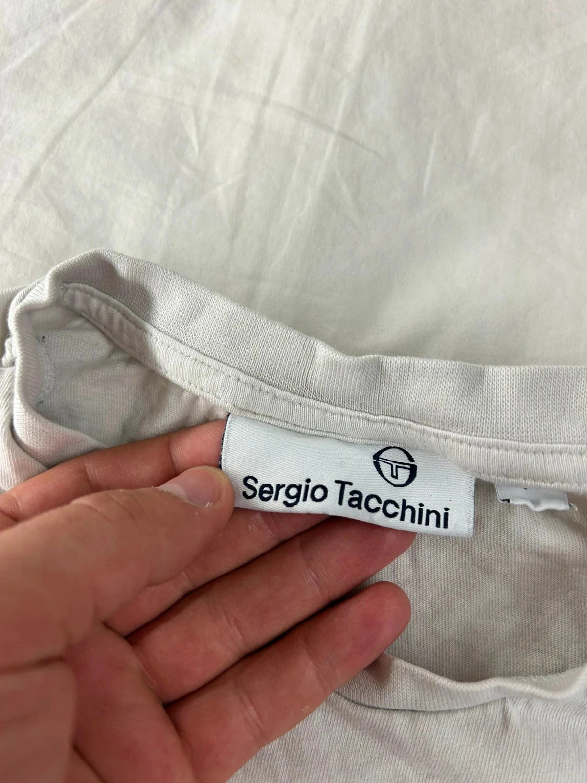 Camiseta branca com estampa Sergio Tacchini tamanho M – photo 5